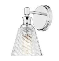 One Light Wall Sconce by Z-Lite - Auden Collection, Chrome Finish - 7704-1S-CH