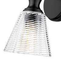 One Light Wall Sconce by Z-Lite - Auden Collection, Matte Black Finish - 7704-1S-MB