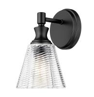 One Light Wall Sconce by Z-Lite - Auden Collection, Matte Black Finish - 7704-1S-MB