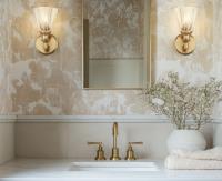 One Light Wall Sconce by Z-Lite - Auden Collection, Modern Gold Finish - 7704-1S-MGLD
