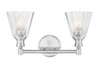 Two Light Vanity by Z-Lite - Auden Collection, Brushed Nickel Finish - 7704-2V-BN