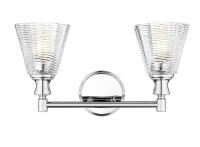 Two Light Vanity by Z-Lite - Auden Collection, Chrome Finish - 7704-2V-CH