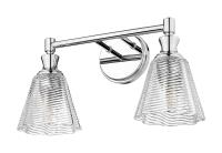 Two Light Vanity by Z-Lite - Auden Collection, Chrome Finish - 7704-2V-CH
