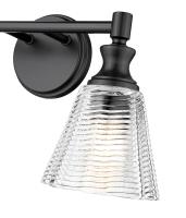 Two Light Vanity by Z-Lite - Auden Collection, Matte Black Finish - 7704-2V-MB