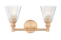 Two Light Vanity by Z-Lite - Auden Collection, Modern Gold Finish - 7704-2V-MGLD