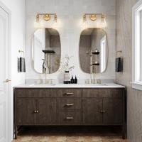 Two Light Vanity by Z-Lite - Auden Collection, Modern Gold Finish - 7704-2V-MGLD