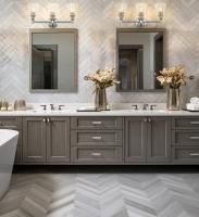 Three Light Vanity by Z-Lite - Auden Collection, Brushed Nickel Finish - 7704-3V-BN