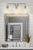 Three Light Vanity by Z-Lite - Auden Collection, Brushed Nickel Finish - 7704-3V-BN