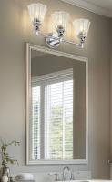 Three Light Vanity by Z-Lite - Auden Collection, Chrome Finish - 7704-3V-CH