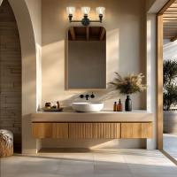 Three Light Vanity by Z-Lite - Auden Collection, Matte Black Finish - 7704-3V-MB