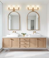Three Light Vanity by Z-Lite - Auden Collection, Modern Gold Finish - 7704-3V-MGLD