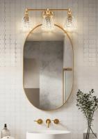 Three Light Vanity by Z-Lite - Auden Collection, Modern Gold Finish - 7704-3V-MGLD
