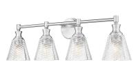 Four Light Vanity by Z-Lite - Auden Collection, Brushed Nickel Finish - 7704-4V-BN