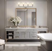 Four Light Vanity by Z-Lite - Auden Collection, Brushed Nickel Finish - 7704-4V-BN