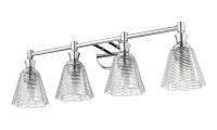 Four Light Vanity by Z-Lite - Auden Collection, Chrome Finish - 7704-4V-CH