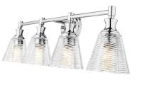 Four Light Vanity by Z-Lite - Auden Collection, Chrome Finish - 7704-4V-CH