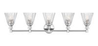 Five Light Vanity by Z-Lite - Auden Collection, Chrome Finish - 7704-5V-CH
