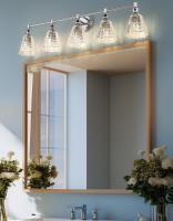 Five Light Vanity by Z-Lite - Auden Collection, Chrome Finish - 7704-5V-CH