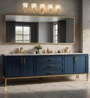 Five Light Vanity by Z-Lite - Auden Collection, Modern Gold Finish - 7704-5V-MGLD