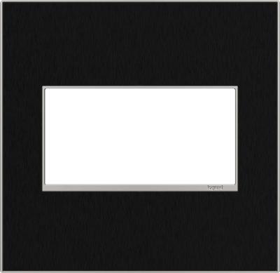 Legrand - AWM2GBLS4 - adorne - Two-Gang Screwless Wall Plate - Black Stainless