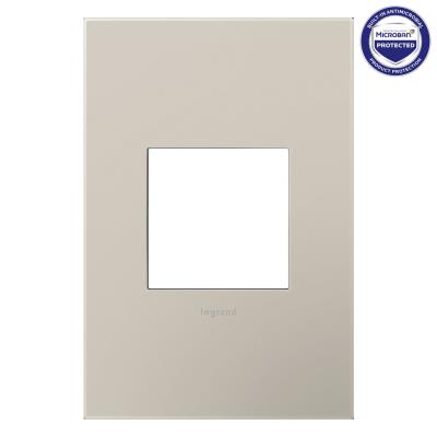 Legrand - AWP1G2GG4 - adorne - One-Gang Screwless Wall Plate with Microban - Greige