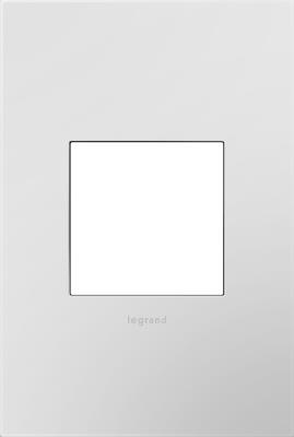 Legrand - AWP1G2PW4 - adorne - One-Gang Screwless Wall Plate with Microban - Powder White