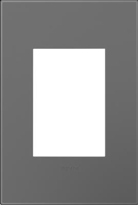 Legrand - AWP1G3MG4 - adorne - One-Gang-Plus Screwless Wall Plate with Microban - Magnesium