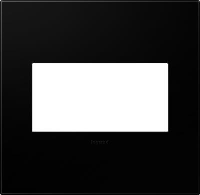 Legrand - AWP2GNK4 - adorne - Two-Gang Screwless Wall Plate - Black Ink