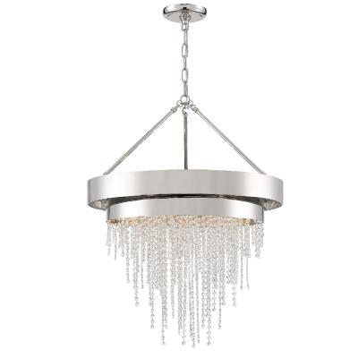 Six Light Chandelier - Polished Nickel