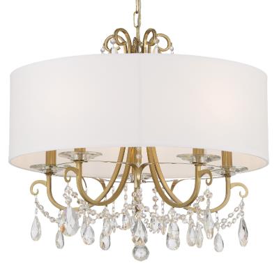 Crystorama - 6625-VG-CL-S - Othello - Five Light Chandelier - Vibrant Gold