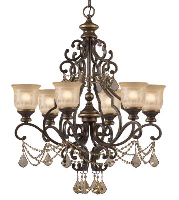 Crystorama - 7516-BU-GT-S - Norwalk - Six Light Chandelier - Bronze Umber