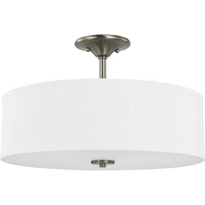 Progress Canada - P350167-009 - Inspire - Three Light Semi Flush Mount - Brushed Nickel