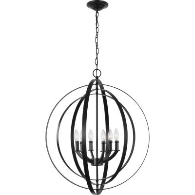 Progress Lighting - P3889-31 - Equinox - Six Light Pendant - Black