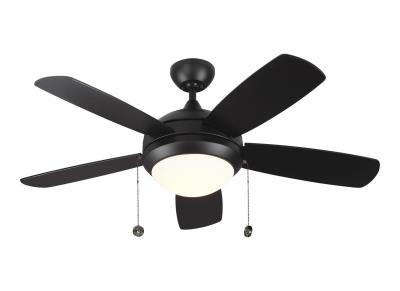 Monte Carlo Canada - 5DIC44BKD-V1 - Discus Classic II - 44``Ceiling Fan - Matte Black / Matte Opal Monte Carlo Canada - 5DIC44BKD-V1 - Discus Classic II - 44``Ceiling Fan - Matte Black / Matte Opal