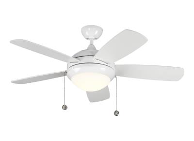 Monte Carlo Canada - 5DIC44WHD-V1 - Discus Classic II - 44``Ceiling Fan - White / Matte Opal Monte Carlo Canada - 5DIC44WHD-V1 - Discus Classic II - 44``Ceiling Fan - White / Matte Opal