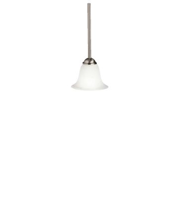 One Light Mini Pendant - Brushed Nickel