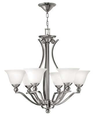 LED Foyer Pendant - Brushed Nickel