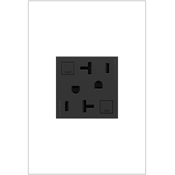 Legrand - AGFTR2202G4 - adorne - Tamper-Resistant 20A Duplex Self-Test GFCI Receptacles - Graphite