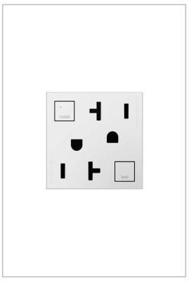 Legrand - AGFTR2202W4 - adorne - Tamper-Resistant 20A Duplex Self-Test GFCI Receptacles - White