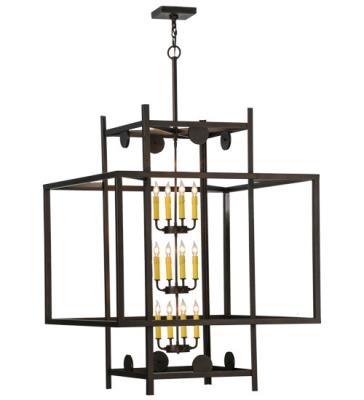 2nd Avenue - 35899-22 - Quadrato - 12 Light Pendant - Mahogany Bronze