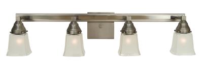 Framburg - 4774 SP/PN - Mercer - Four Light Wall Sconce - Satin Pewter with Polished Nickel