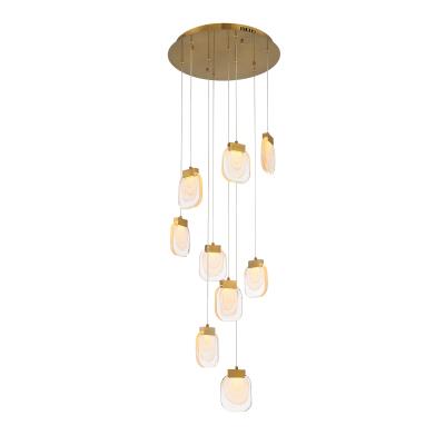 LED Chandelier - Gold