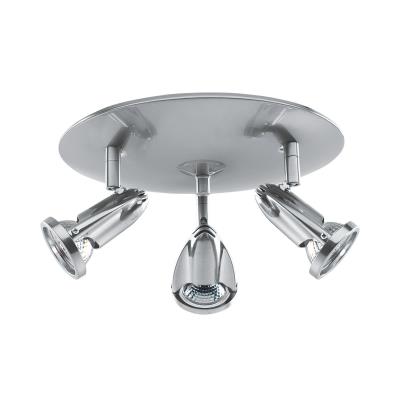 Cobra - Three Light Spotlight Cluster - Brushed Steel