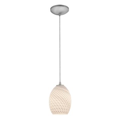 Brandy FireBird - LED Pendant - Brushed Steel