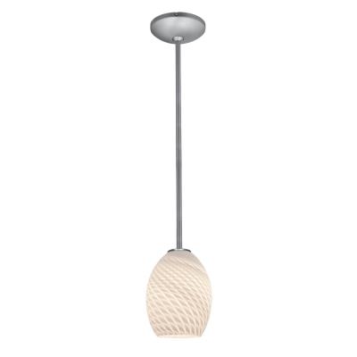 Brandy FireBird - LED Pendant - Brushed Steel