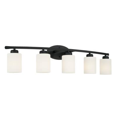 Five Light Vanity - Matte Black