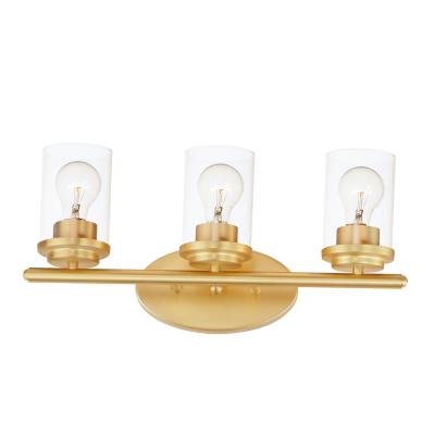 Corona - Three Light Bath Vanity - Satin Brass