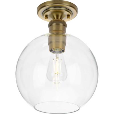 Progress Lighting - P350046-163 - Hansford - One Light Flush Mount - Vintage Brass