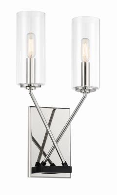 Sconces Double Candle Double Glass Riverside Lighting