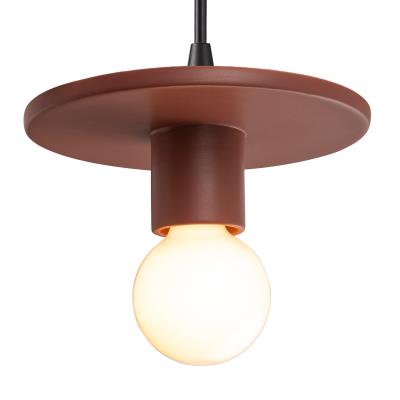 Justice Designs - CER-6320-CLAY-MBLK-BKCD - Radiance - One Light Pendant - Canyon Clay